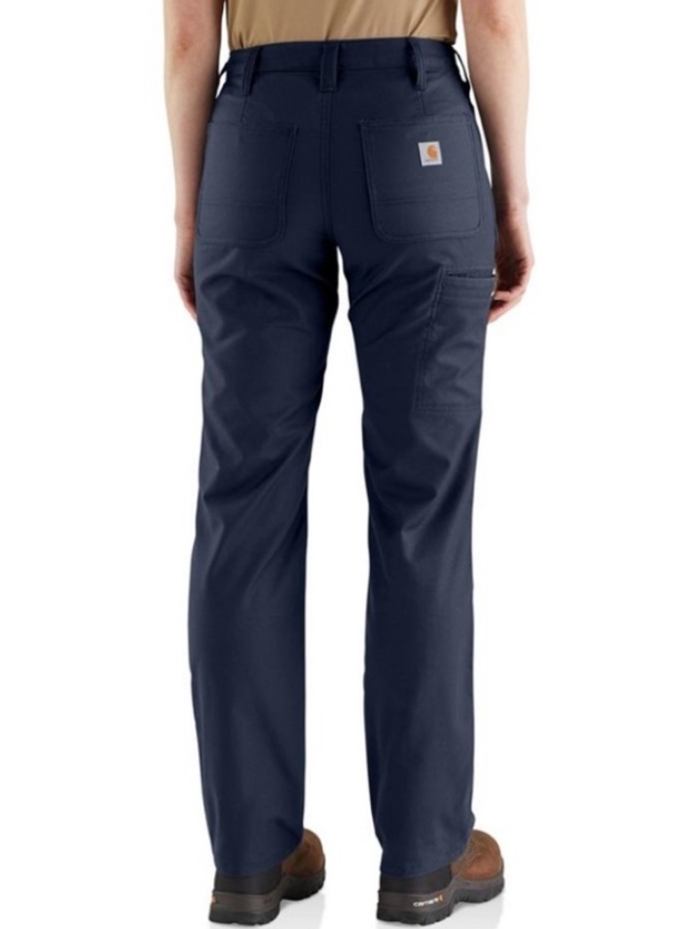 Carhartt Women Navy Flame Resistant Rugged Flex Canvas Pant NWT 102689-410